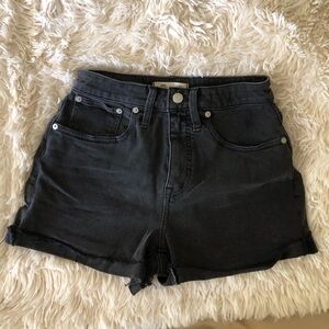 {madewell} curvy high waist denim shorts